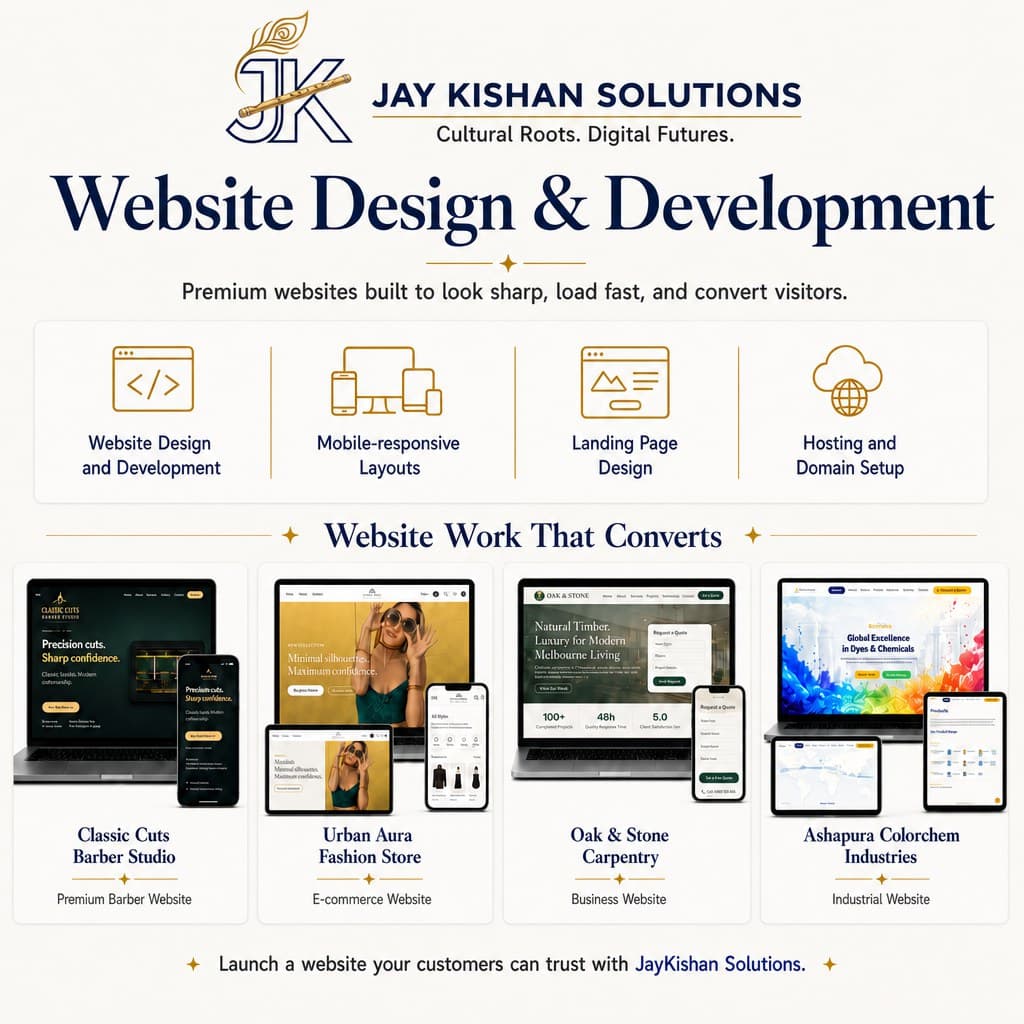 Websites services by JayKishan Solutions